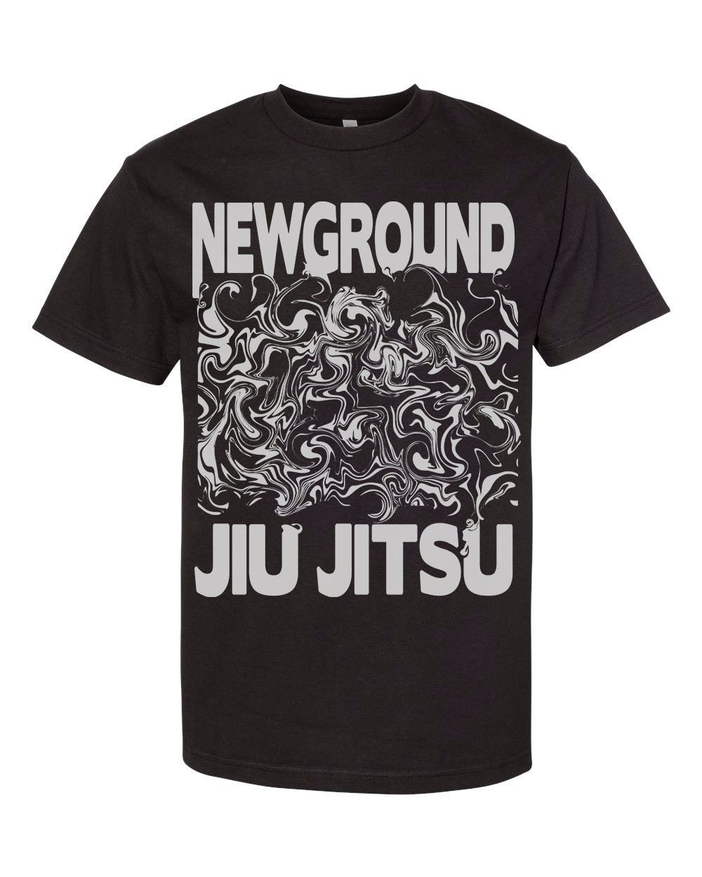 Black Newground Jiu Jitsu screen print